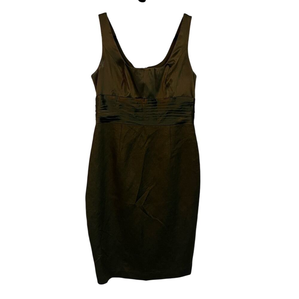 Adrianna PAPELL  dark green shimmer Dress Size 4 - Picture 3 of 8